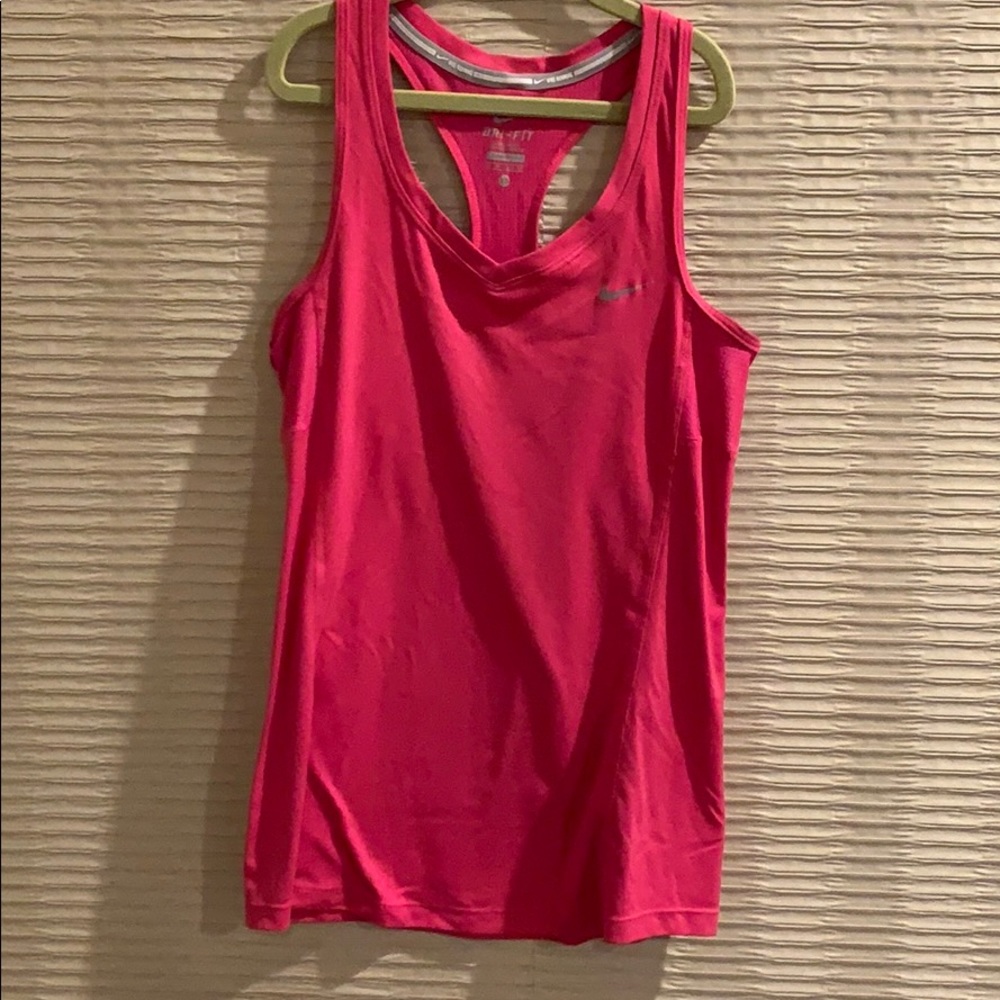 Pink Nike tank top